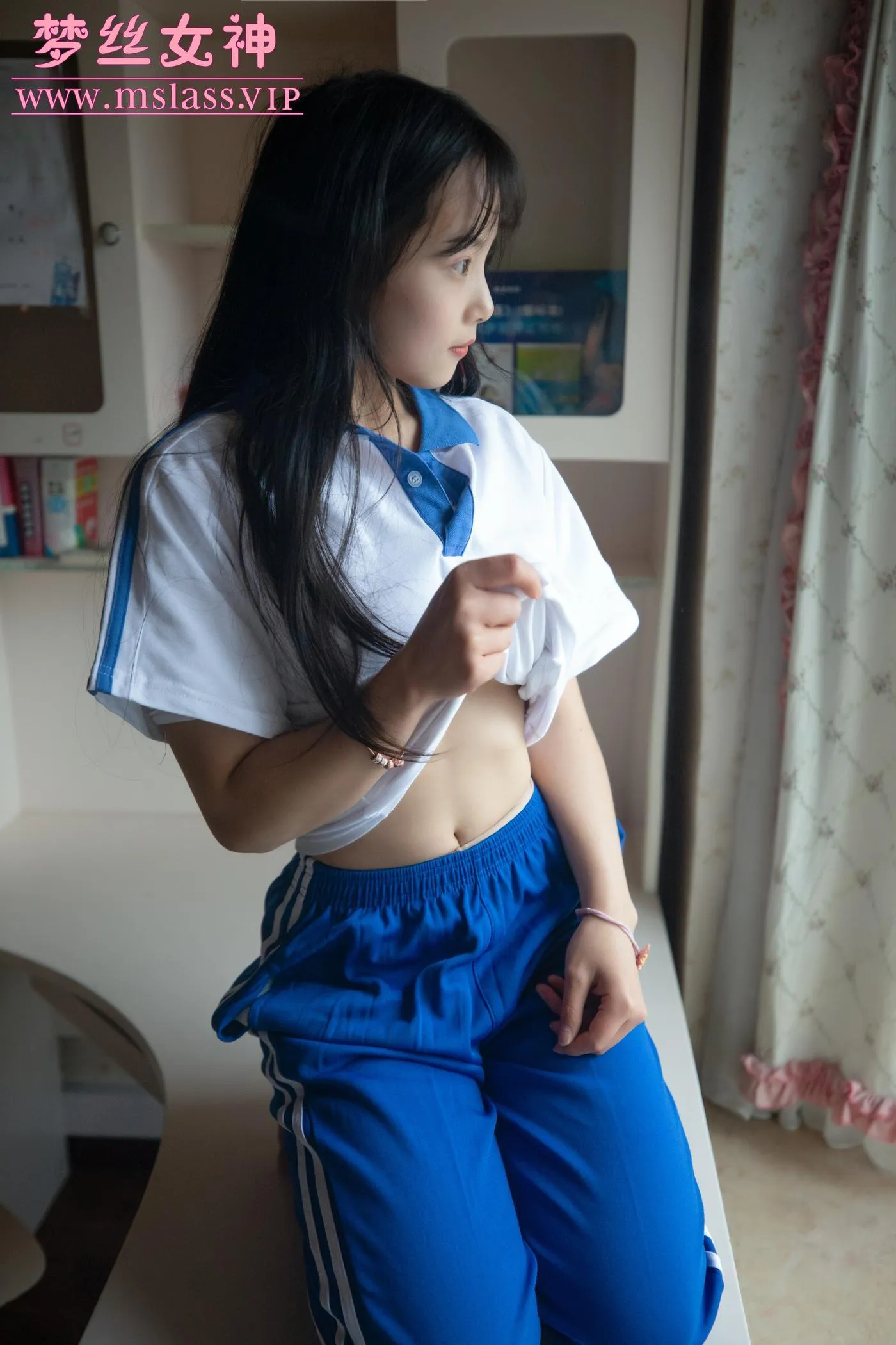 [MSLASS梦丝女神] 2020.12.13 NO.135 班花灵唯 校服纯白诱 [59P]插图5